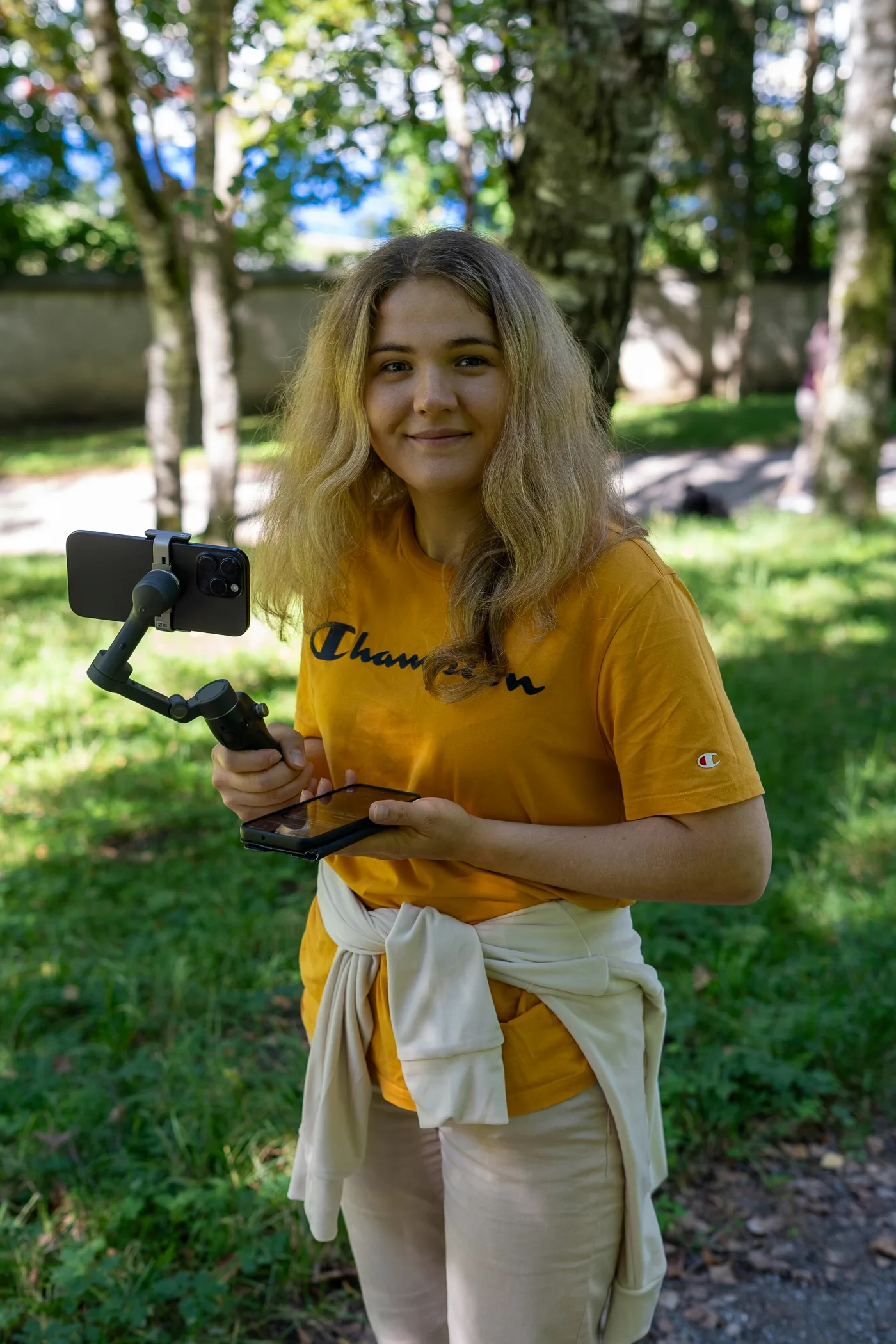 Short-form shoppable video content creation with phone and tripod