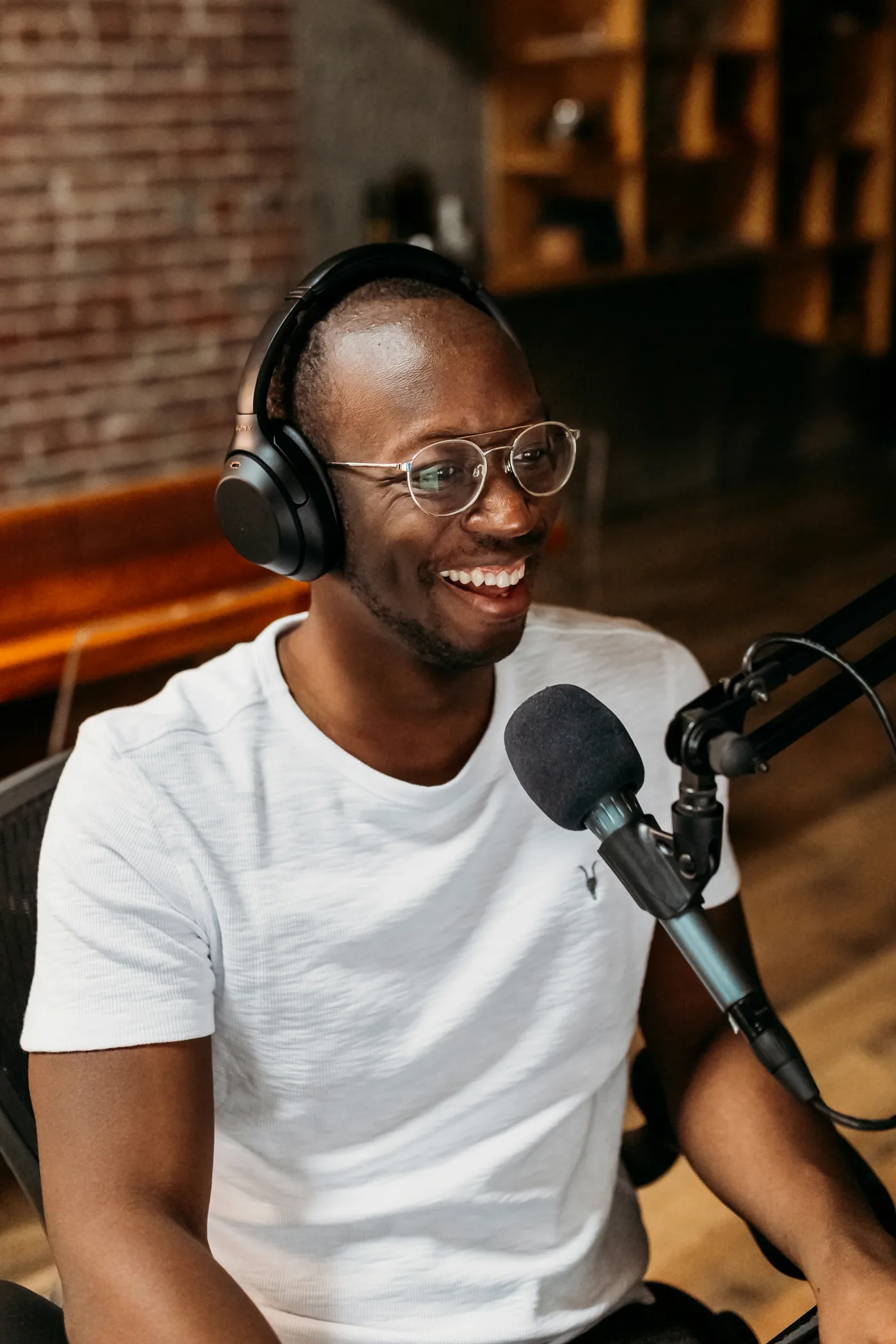 Studio-grade condenser microphone for premium YouTube voiceover production