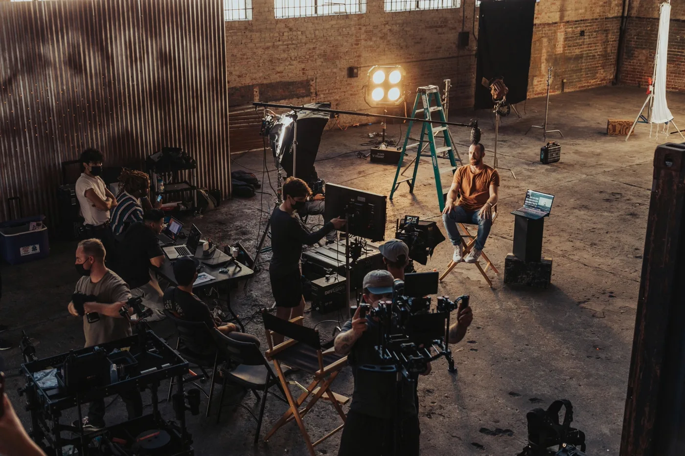 Cinema-grade camera and tripod set up for premium YouTube footage capture
