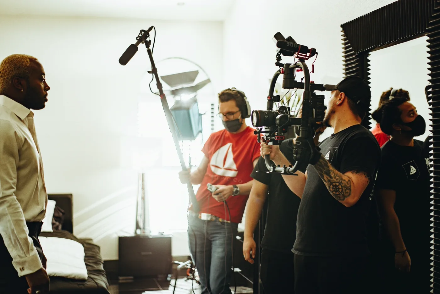 Multi-camera content studio operated for scaling YouTube channel portfolios