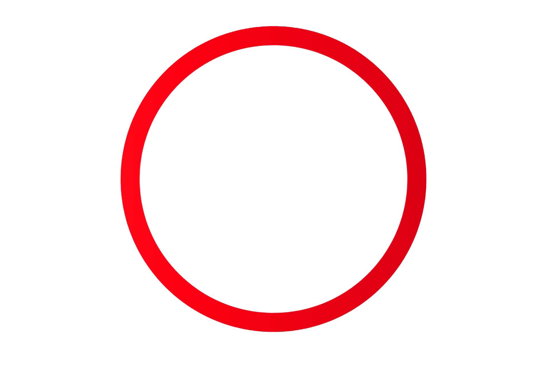 Red circle outline overlay element for highlighting a detail