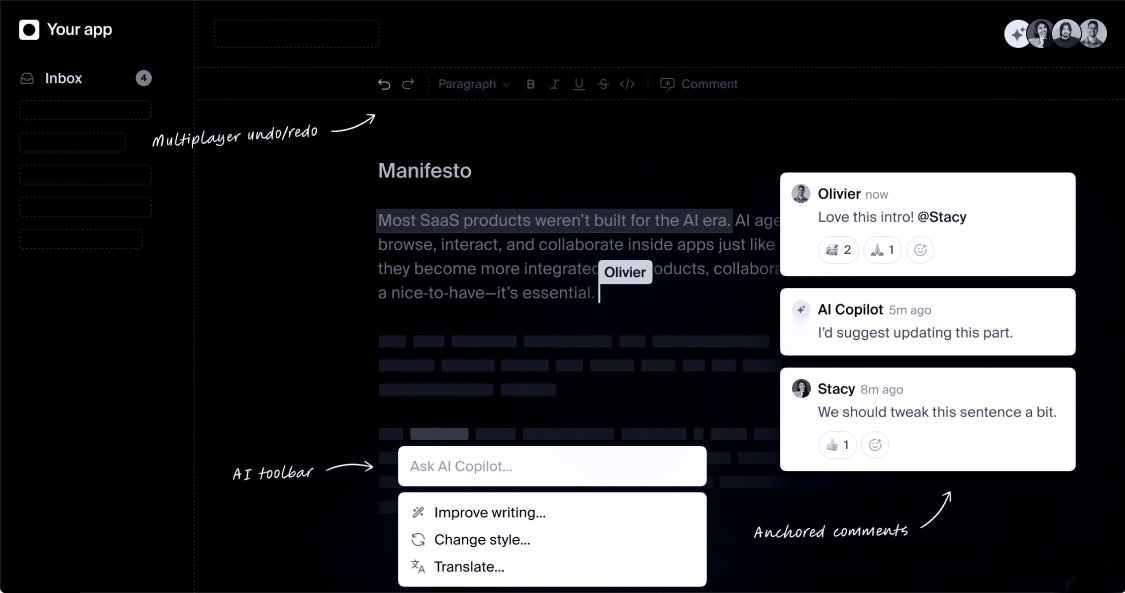 Content copilots for production